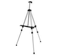 Eujgoov Cavalletto da Esposizione, Resistente Cavalletto Telescopico in Ferro per Artisti, Altezza e Angolazione Regolabili, Perfetto per la Pittura e le Presentazioni