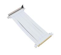 Eujgoov Cavo di Riser PCIE 5.0 Ad Alta Frequenza per GPU, Scheda di Estensione del Flusso D'aria Esteso per Build ITX, ABS Bianco, 1 Pacchetto (50 cm)