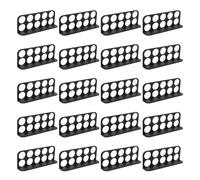 Eujgoov Cavo Supporto Filetto ABS 164 X 33 X 64 Mm Gestione Organizzata Design 10 Fori Design 1 Pollice Apertura Prevenire L'usura Easy Installazione Che Fissa Cavi Prevenire i (20PCS)