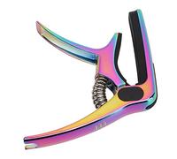 Eujgoov CHATER CHATER CAPO CAPO UNIVERSALE, STRUMENTO DI REGOLAZIONE DEL TONO Spring Spring con Supporto per il Basso per Chitarra e Mandolino (#1)