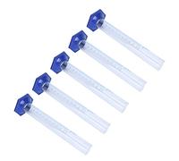 Eujgoov Cilindro di Misurazione in Vetro 5pcs 250 Ml Lab Borosilicato Graduato Limple Scale Standard la Maggior Parte degli Acidi