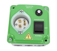 Eujgoov Commutatore di Trasferimento per Generatore Manuale, 15A 1800W | Backup a circuito singolo precablato, connettore bias incluso, alimentazione da campeggio per di emergenza domestica,