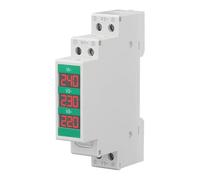 Eujgoov Contore Di Energia Digitale Monofase Ad Alta Precisione, Uscita Di Commutazione, Schermo LCD, Montaggio su Guida Din, Funzioonato Semblice, Voltmetro Ca Wattmetro