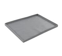 Eujgoov Copri Tappetino Protettivo per Piastra, Tappetino per Griglia in Silicone Resistente per Cucinare all'aperto 27,6 Pollici Perfetto per Griglie e Piastre (Grigio Medio)
