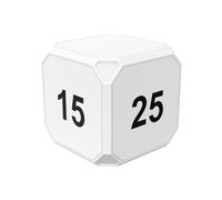 Eujgoov Cube Management Machineries Workout Kitchen Kids Timer per Lo Studio dell'orologio Gioco all'aperto con Strumento Versatile, 6 X 6 X Cm per Casa, Ufficio, Scuola, caffè (White)