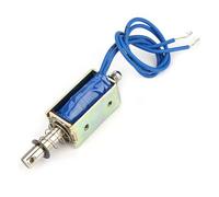 Eujgoov Elettromagnete di Tipo Push Pull CC, Struttura Semplice, 6 V 300 MA, Adatto per Apparecchiature di Controllo dell'automazione (6V)