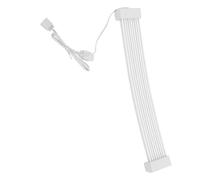 Eujgoov Estensione del Cavo Psu -kit 8pin Fino a 2 X 8 Pin Cavo di Collegamento, Sincronizzazione 'illuminazione Argb 5 V per Schede Madri, 16awg di Rame può Filare con Materiale in Silicone Ultra