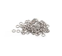 Eujgoov Ginocchia da 4 Mm Kit di Occhiali in Metallo Bianco e Rondelle di Scrapbooking Artigianale in Pelle, Accessori Multifunzionali, Grande capacità di Abbigliamento, Cappelli, Jeans, Borse e