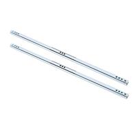 Eujgoov Guide per Cassetti 2 Pezzi Guide con Cuscinetti a Sfera per Carichi Pesanti con Estensione Completa per Armadietti Armadietti per Utensili - Acciaio Laminato a Freddo 17,7x0,7x0,3 Pollici