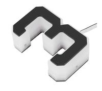 Eujgoov Insegna Indirizzo Illuminata a LED, Numero Civico Retroilluminato con Luce Calda, Design Bianco, per Porta D'ingresso di un Negozio Residenziale All'aperto