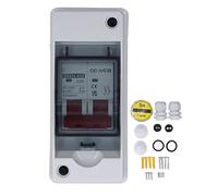 Eujgoov Interruttore Automatico Miniaturizzato Fotovoltaico CC 2P Sezionatore DC1000V 25A Mini di Protezione