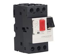 Eujgoov Interruttore Automatico per Motore 3P, Interruttore di Protezione | Tensione di Tenuta a Impulso 6 KV, Montaggio su Guida da 35 Mm, Controllo a Pulsante, Uso AC,3 Classe 50,60 Hz