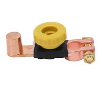Eujgoov Interruttore Staccabatteria, Interruttore Staccabatteria in Ottone ABS per 6V 12V 24V, Corrente Stabile, Prevenzione Scarico Batteria, Utilizzo Terminale Negativo per Auto, ATV