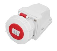 Eujgoov IP67 E Dustproof 4 32A 3P E Connettore a Spina Industriale Montato per Fabbriche, Workshop, Cantieri di Costruzione con Socket Impermeabile, Presa del Connettore Industriale,