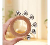 Eujgoov Jingle Bells in Legno Fatti a Mano, Strumento Musicale a Percussione, varietà di Toni, Bomboniera per la Festa di Natale