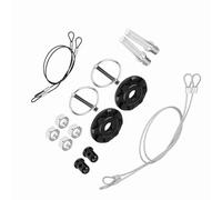 Eujgoov Kit Blocco Perno Cofano in Lega di Alluminio CNC, Elegante Blocco di Sicurezza del Motore con Finitura Anodizzata per la Maggior Parte dei Veicoli (BLACK)