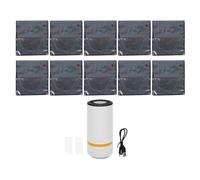 Eujgoov Kit di Sacchetti Sigillati Sottovuoto a Filamento a Prova di Luce 10 Pezzi 12,6x13,4 Pollici con Pompa Elettrica USB per Filamenti per Stampante 3D 0,5-1 Kg