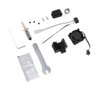 Eujgoov Kit Hotetend Dell'Ugello 0,4 Mm, Sostituzione per Stampanti 3D Lab P1 P1 P1, Ventola di Raffreddamento, Riscaldatore in Ceramica, Ugello in Acciaio Temprato, Termistore, PLA di
