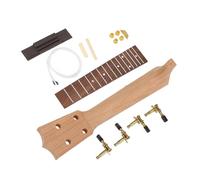 Eujgoov Kit Manico per Ukulele Parti in Legno Non Finite da 21 Pollici con Manuale di Assemblaggio Migliora la creatività per attività Fai-da-te Familiari