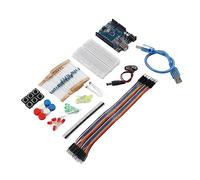 Eujgoov Kit Modulo di Avviamento Base Resistenza Breadboard a LED, Kit Kit di Avviamento Elettronico, Plug in Breadboard Kit Resistenza Breadboard 400 Fori Componenti Elettronici PCB