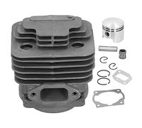 Eujgoov Kit Pistone Cilindro 52CC Alesaggio 44 Mm per Decespugliatore 44F-5 | Lega di Alluminio Ad Alto Contenuto di Silicio, Set di Fasce Elastiche per Cilindro, Kit di Ricostruzione Motosega per