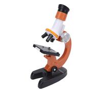 Eujgoov Kit Scientifico per Microscopi Ad Alta Definizione per Bambini con 4 Diapositive in Vetro Vuoto, Ideale per gli Studenti e (ORANGE)