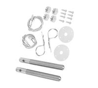 Eujgoov Kit Serratura Piastra Perno Cofano, Serratura Cofano in Acciaio Inossidabile con Perno Filettato da 4 Pollici per Motore Auto, Sicurezza Migliorata per Veicoli da