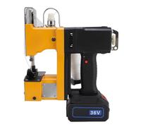 Eujgoov Macchina per Cucire Sacchetti Tessuti Chiuditrice per Sacchetti Tessuti Cucitrice per 280W Elettrica Senza Fili 1500-1700 Punti/Minuto con Batteria Agli (Spina europea)