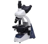 Eujgoov Microscopio Biologico, Microscopio Trinoculare HD in Lega di Alluminio Ingrandimento 40X 1600X con Luce LED, per la Ricerca Educativa Studio Biologico