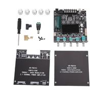 Eujgoov Modulo Amplificatore Bluetooth 5.1 a 2.1 Canali TPA3116D2 Scheda Amplificatore Subwoofer con Chip BT AUX USB APP Ingresso Protezione Completa Kit Completo di Accessori per