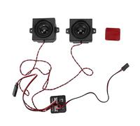 Eujgoov Modulo Audio Motore per Auto RC Modulo Simulatore Audio Telecomando Frequenza Variabile Doppi Altoparlanti da 8 Ohm 5W per Auto RC
