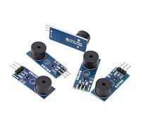 Eujgoov Modulo di Cicalino Passivo, Cicalino 3,3-5 V, 3 Pin, Controllo del Suono, Remi, Dotato di Dadi del Dispositivo, Guidato Dal Transistor 9012