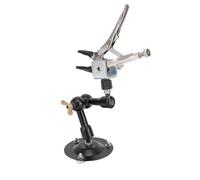 Eujgoov Morsetto per Saldatura Helping Hands, Braccio Angolare Regolabile con di Serraggio Stabile, per Saldatura e Manutenzione Elettronica, Diametro Base 75 Mm, Altezza Spiegata 240