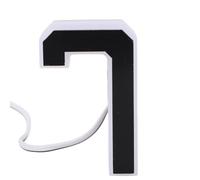Eujgoov Numero Civico a LED 7 Numero di Porta a LED Illumina il di Indirizzo con Materiale Acrilico Impermeabile IP44 Bagliore Caldo per il Garage del Negozio di Hotel di Casa