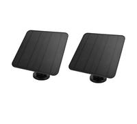 Eujgoov Pannello Solare da 2 Pezzi per Telecamera di Sicurezza Porta Micro USB Esterna Staffa Regolabile a 360° Cavo da 9,8 Piedi 12 W