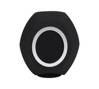 Eujgoov Parabrezza per Microfono Copertura per Microfono in Schiuma Portatile Professionale per Microfoni Portatili Studio di Registrazione Attrezzatura per Podcast per Performance Dal (Rete Nera)