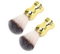 Eujgoov Pennello a Rasatura Sintetica Fine Macinatura Efficace per la Crema da Barba, 2 Pezzi per Un'esperienza Lussuosa