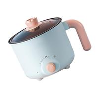 Eujgoov Pentola di Cottura Elettrica Portatile, Riscaldamento Rapido, Riscaldamento Efficiente, Pentola di Mini Noodle, Ideale per Singoli, Abitanti del Dormitorio e Piccole Famiglie, con Ampio