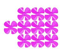 Eujgoov per Barca da 40 Mm, Materiale Plastico, Design a 4 Pale, Installazione Semplice per Macchinina Fai-da-te con Albero Motore da 2 Mm (Rosa rossa)