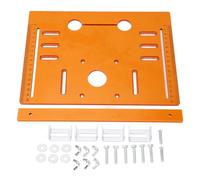 Eujgoov Piastra di Base della Macchina Taglio Inserto per Tavolo Ribaltabile per Router Portatile con Scheda di Posizionamento del Supporto della Guida Circolare