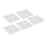 Eujgoov Piastra di Collegamento Verticale a 4 Fori da 10 Pezzi, Strumento in Alluminio per l'unione dei Profili, Connessione Facile per Progetti e Riparazioni (8080)