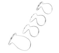 Eujgoov Plettri da Dito a Farfalla 4 Pezzi Plettro per Pollice in Metallo Premium per Chitarra Basso Ukulele Plettri Fingerstyle Regolabili per Prestazioni Acustiche Ed Elettriche (SILVER)