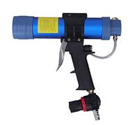 Eujgoov Pneumatic Glass Glue Aluminum Air Caulking Tool 310ml 1 4in Air | Strumento per calafataggio aria in alluminio per colla pneumatica per vetro, 310 ml, ingresso aria da 1/4 pollici, con