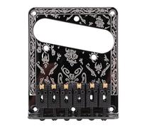 Eujgoov Ponte per Chitarra Elettrica con Selle in Ottone, Sostituzione Fissa per Modelli Telecaster, stabilità e Sostegno Migliorati per i Musicisti