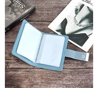 Eujgoov Porta della Scheda ITMETTONAINER per Carte Bancarie, 26 ° Portafoglio da Viaggio per la capacità, Custodia per Biglietti da Visita in Pelle PU con Design Non Deganciale, Durata Compatta e