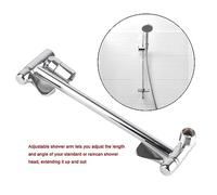 Eujgoov Prolunga per Braccio Doccia Regolabile Placcatura in Rame Cromato Design Sottile Doppi Ingranaggi Laterali Capacità di Carico Pesante per Soffioni a Pioggia