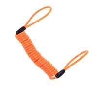 Eujgoov Promemoria Blocca Disco con Cavo a Spirale, Cavo a Spirale in Acciaio per Motocicli, Lunghezza Regolabile per la Sicurezza con Blocca Disco, Perfetto per Biciclette e Scooter (ORANGE)