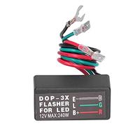 Eujgoov Relay Flash DOP-3X 12VDC 20A LED Elettronico Flasher Relay Relè Relè Luce LED Universale per la Sostituzione del di Scorta per Moto per Auto con Pacchetto IC