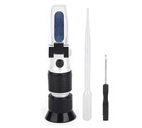 Eujgoov Rifrattometro Brix Meter 0-90% Tester per Zucchero con Compensazione Automatica della Temperatura ATC per, Vino, Birra, Succhi di Frutta