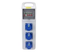 Eujgoov Scatola di Distribuzione Dell'alimentazione Esterna, Prelievo Portatile IP44-67 Acqua Basket Electrical Breaker per i Siti di Costruzione Fabbriche di Seminari 490x140x90mm,